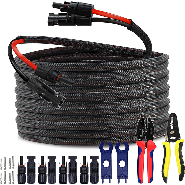 Dây kết nối PV trên mái nhà thương mại 10AWG 50FT