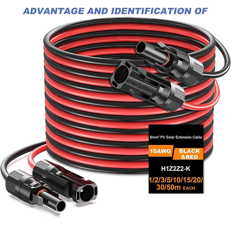 Cáp mở rộng năng lượng mặt trời chôn trực tiếp 10AWG 50Ft
