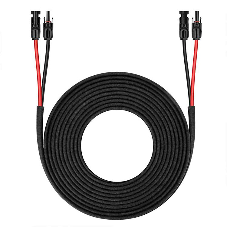 Cáp mở rộng bảng điều khiển năng lượng mặt trời-25FT 10AWG(6 mm2) Dây đôi bảng điều khiển năng lượng mặt trời